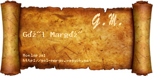 Gál Margó névjegykártya